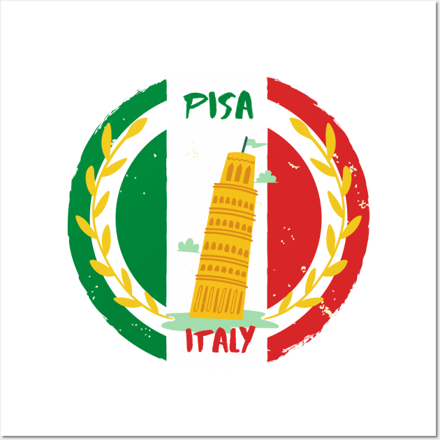 Pisa Italy Leaning Tower of Pisa Wall Art by Gulldio